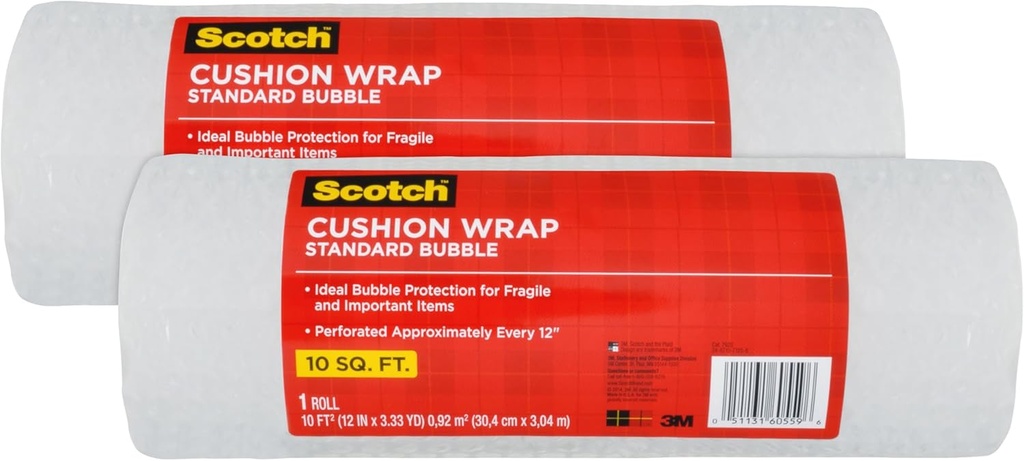 Scotch Bubble Wrap 12" x 10ft - (12/bx)