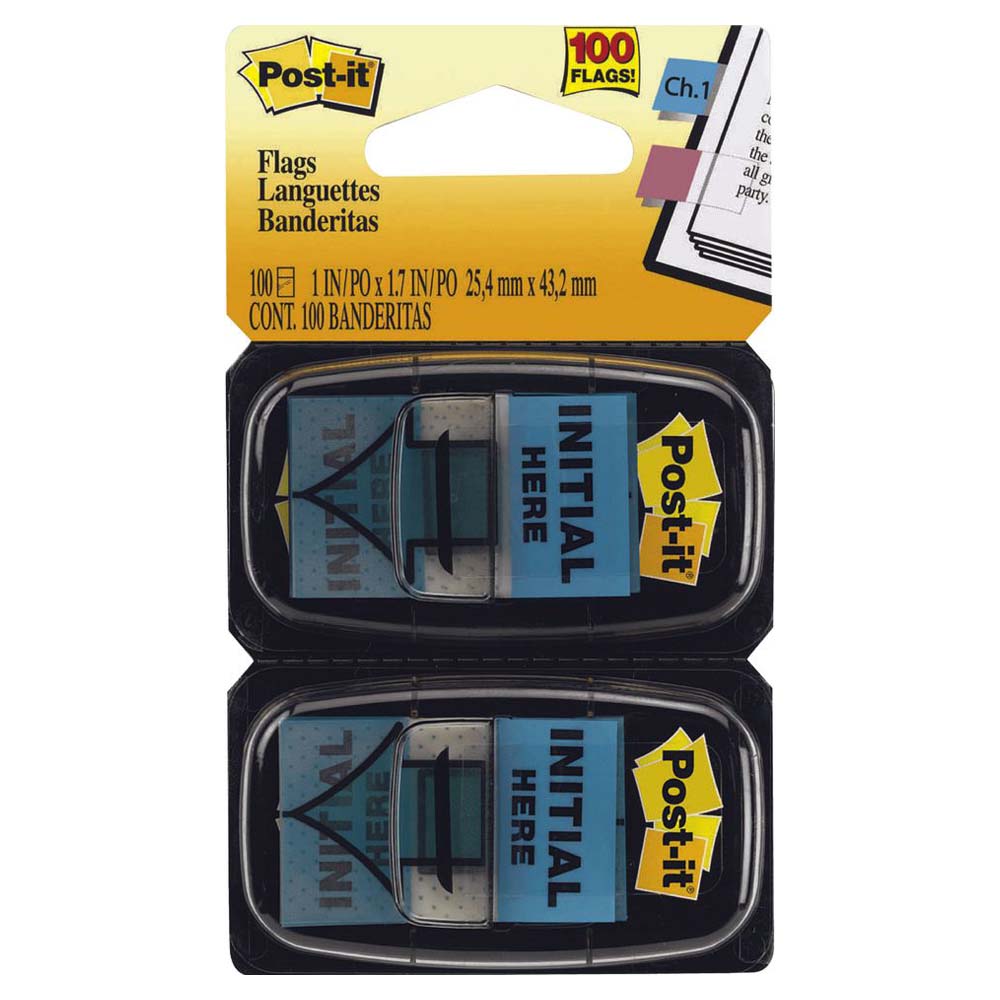 Post It Tape Flags #680-13 INITIAL HERE - Sold Singular