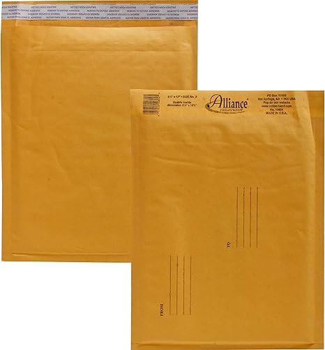 Bubble Mailer 8 1/2" x 12" #2  - (25/bx)