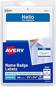 Name Badge HELLO My Name Is - Blue