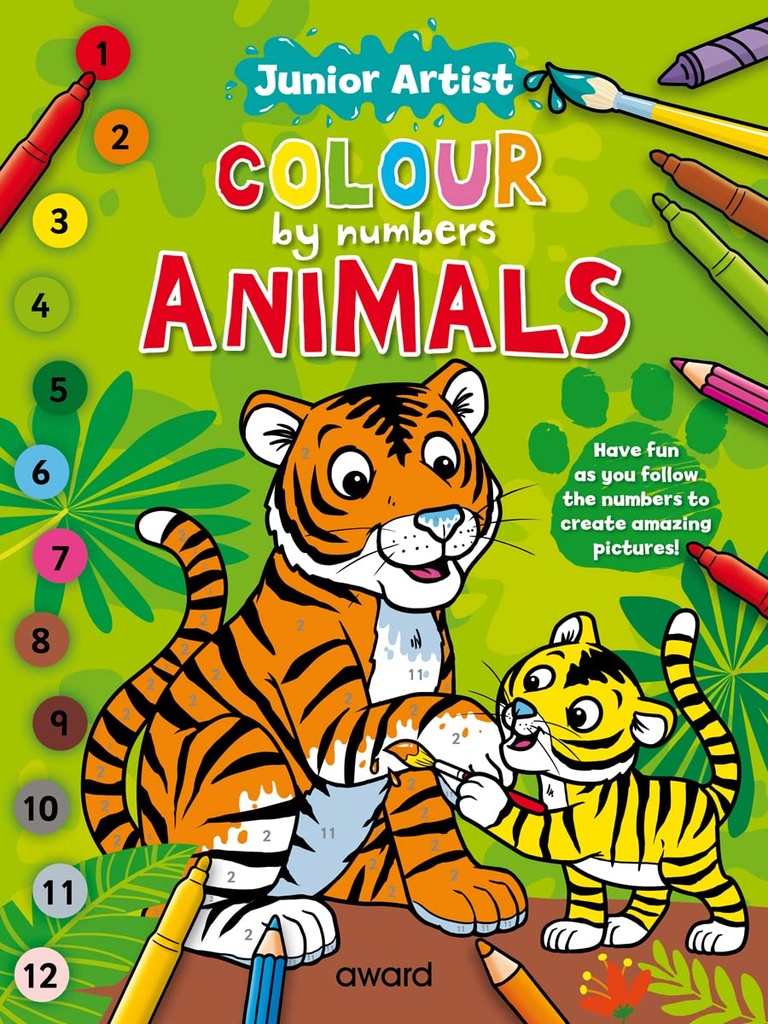 Junior Artist Colour By Number: Animals