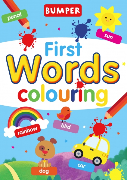 0709723677 Bumper First Words Colouring