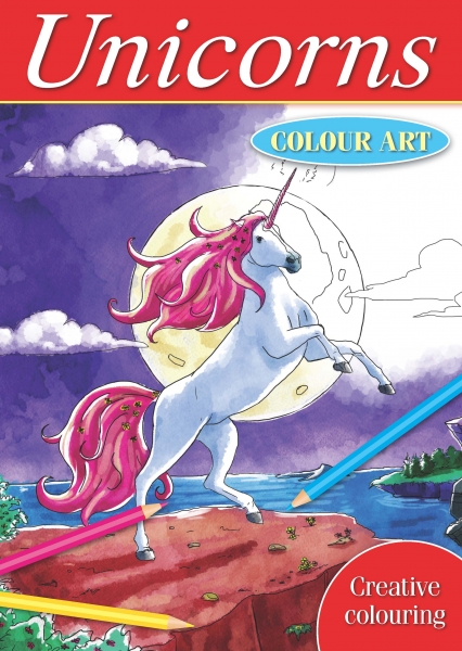 0709725626 Unicorns Colour Art Creative Colouring