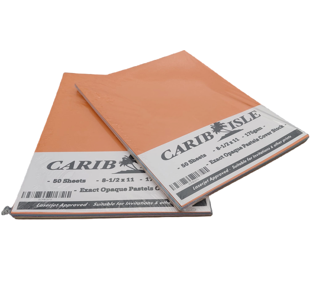 Carib Isle Cover Stock Assorted Colors 175g (Letter Size) 50 Sheets