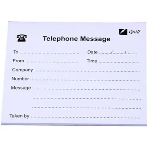 Telephone Message Pads