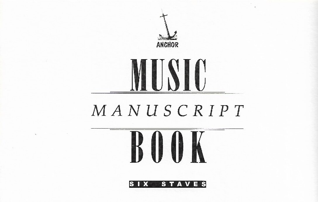 Music Manuscript Book (6 Staves)