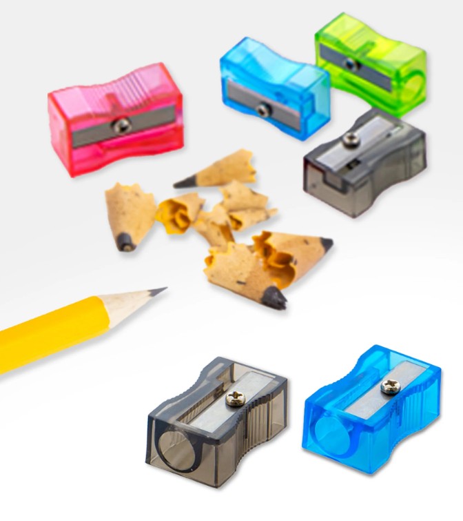 Bazic Pencil Sharpener 1 Hole Plastic  - (24/bx)