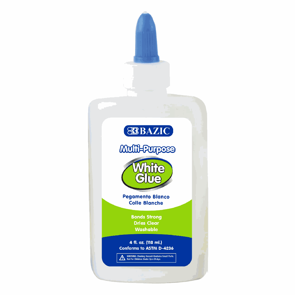 Bazic White Glue 4 oz  - (48/ctn)