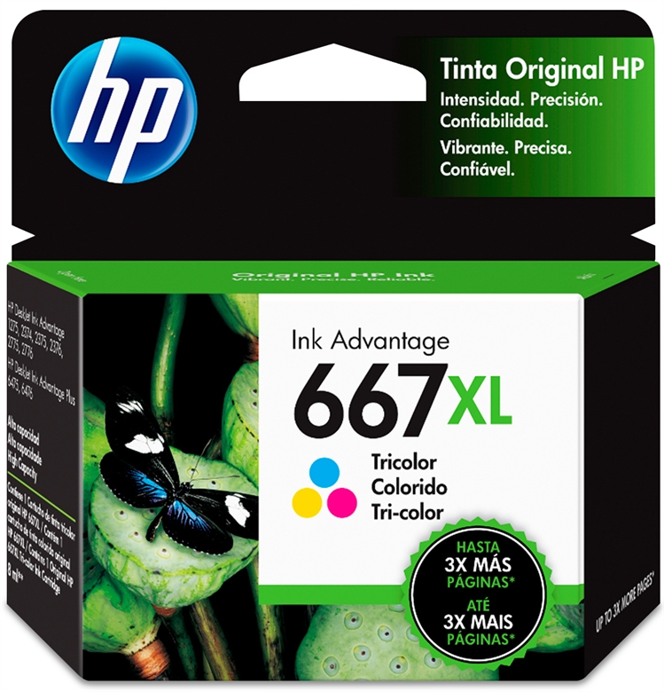 Hp #667 Xl Colour Cartridge