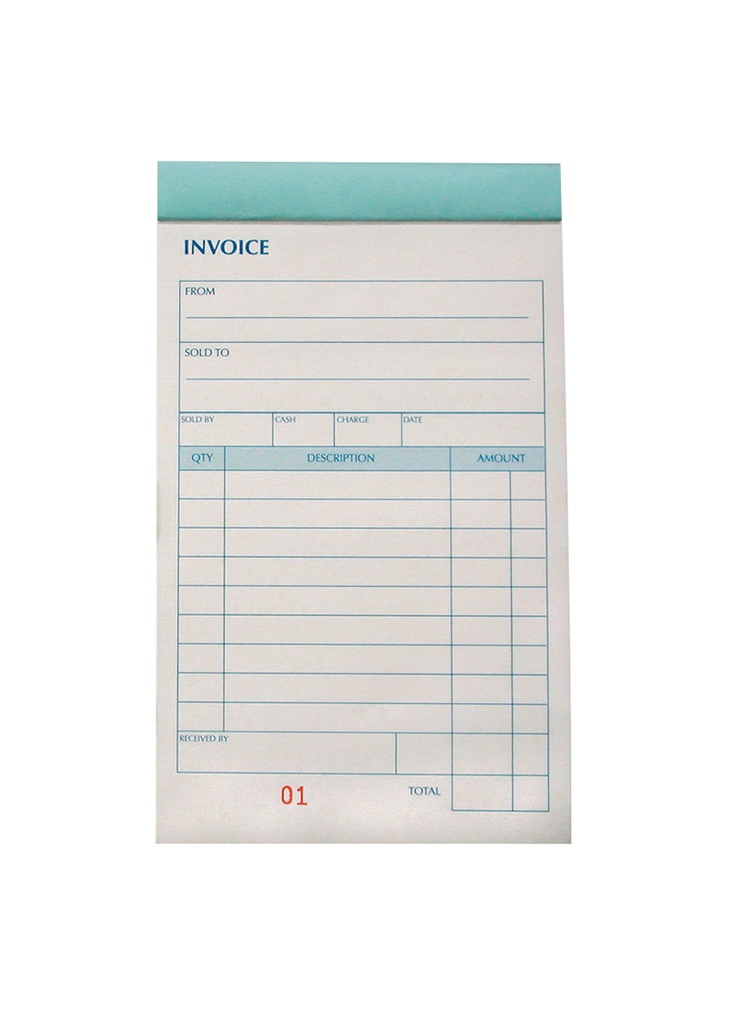 CARIB ISLE Carbonless Invoice Book 7" x 4" Triplicate