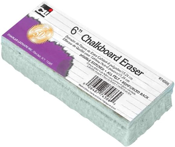Chalkboard Felt #74566 Eraser 6" 12/bx