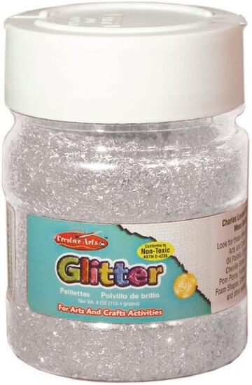 Glitter 4 oz SILVER #41445 LARGE