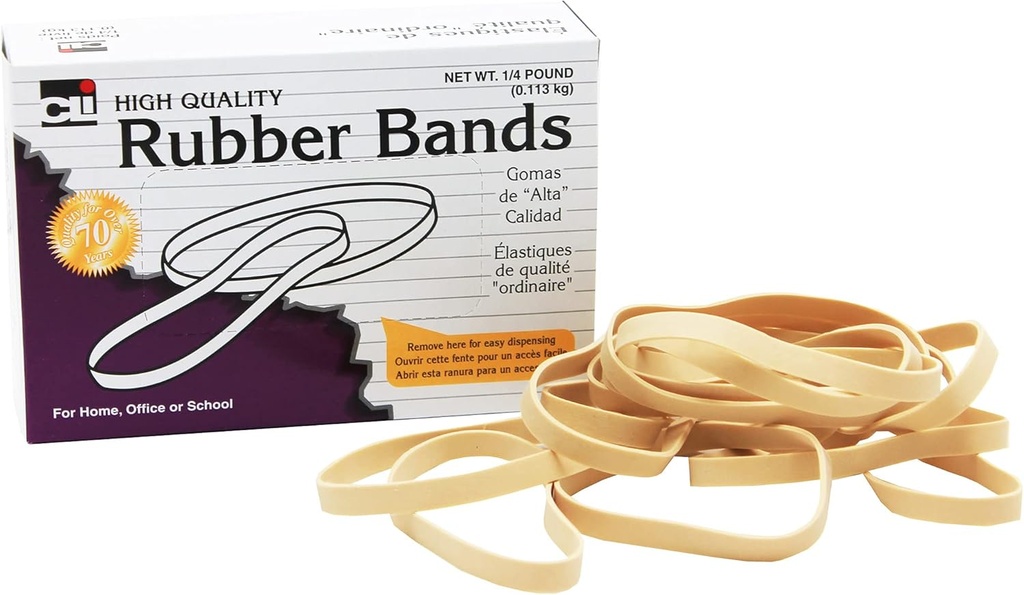 CLI Rubber Bands #33, 1/4 lb./bx 