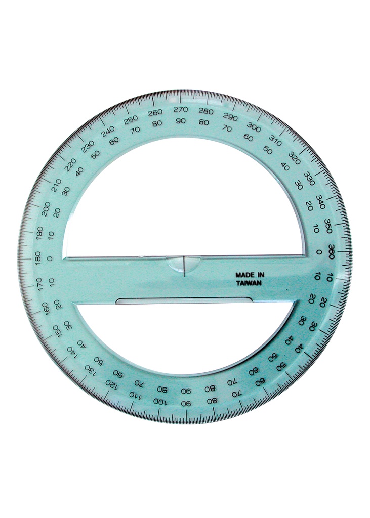 Protractor Full Circle 6"/15cm #42008 