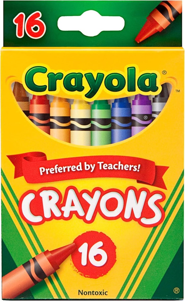 CRAYOLA Crayons #52-3016 Reg. 16s  - (48/ctn)