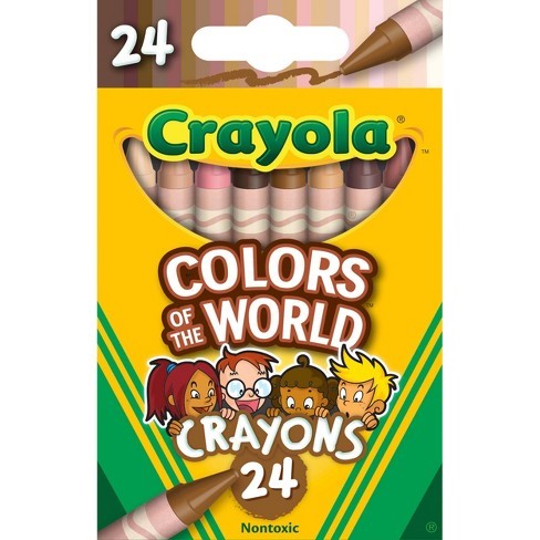 Crayola Crayons #52-0108 SKIN TONE (World Of Colour) 24's - (48/ctn) 