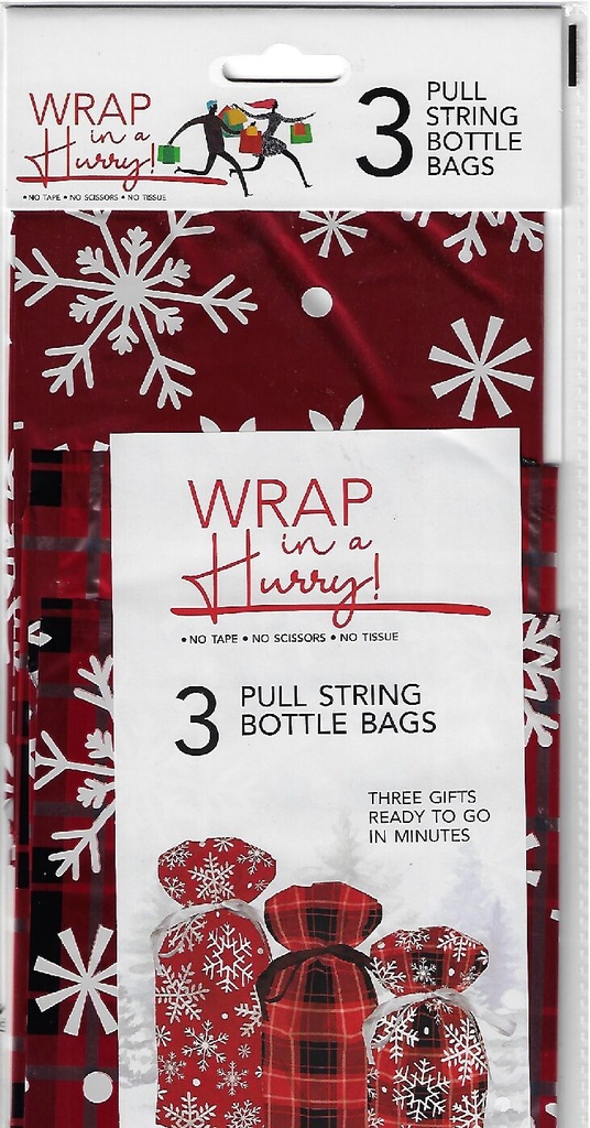 Xmas Pull String Bottle #C3Mbd