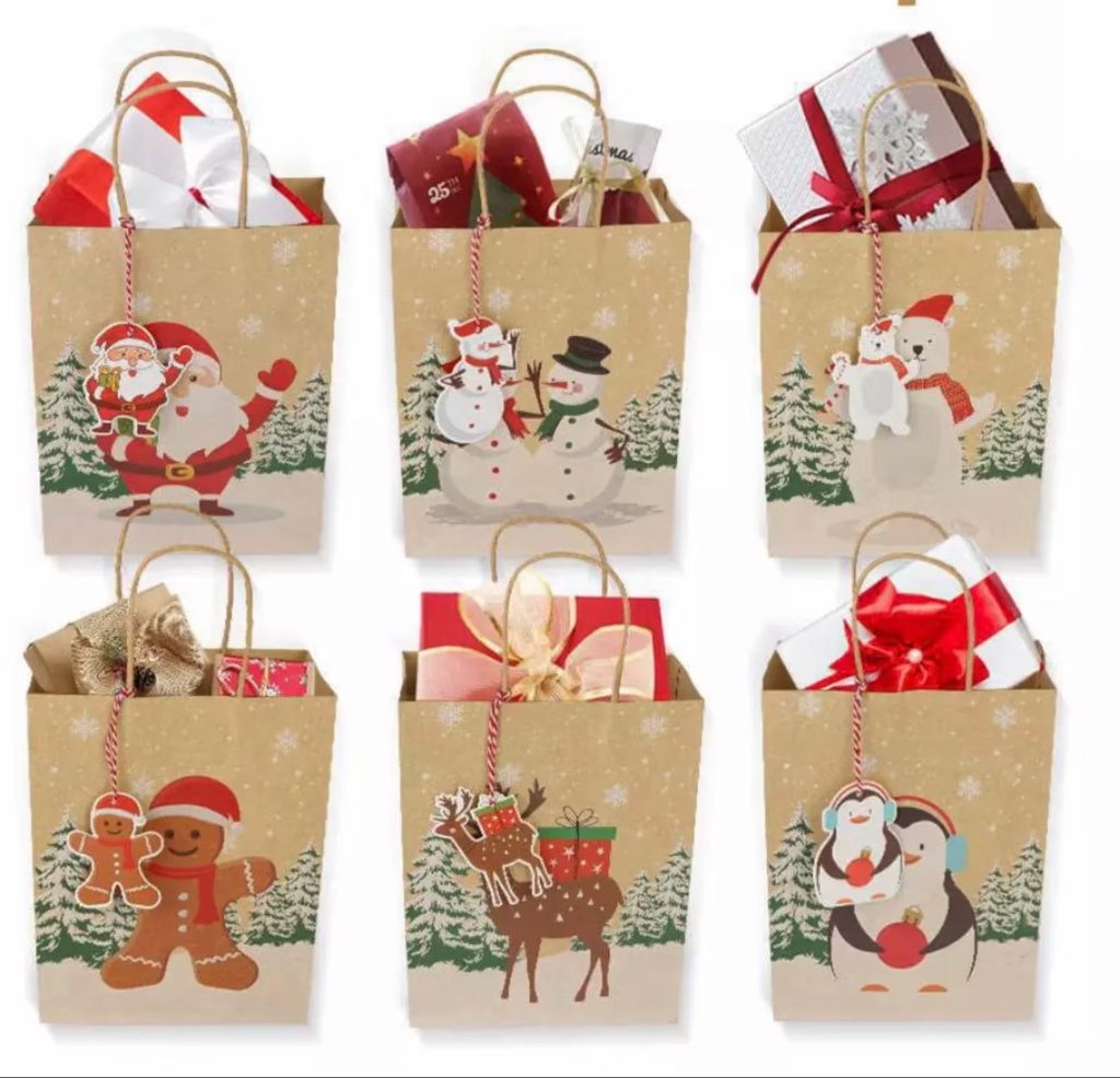 XMAS Gift Bag SMALL #CGBT1A-16/A11/1002V2- #CGBT- 792VI/794VI/796VI/1060V1/1061V1/1062V1/1064V1 Traditional