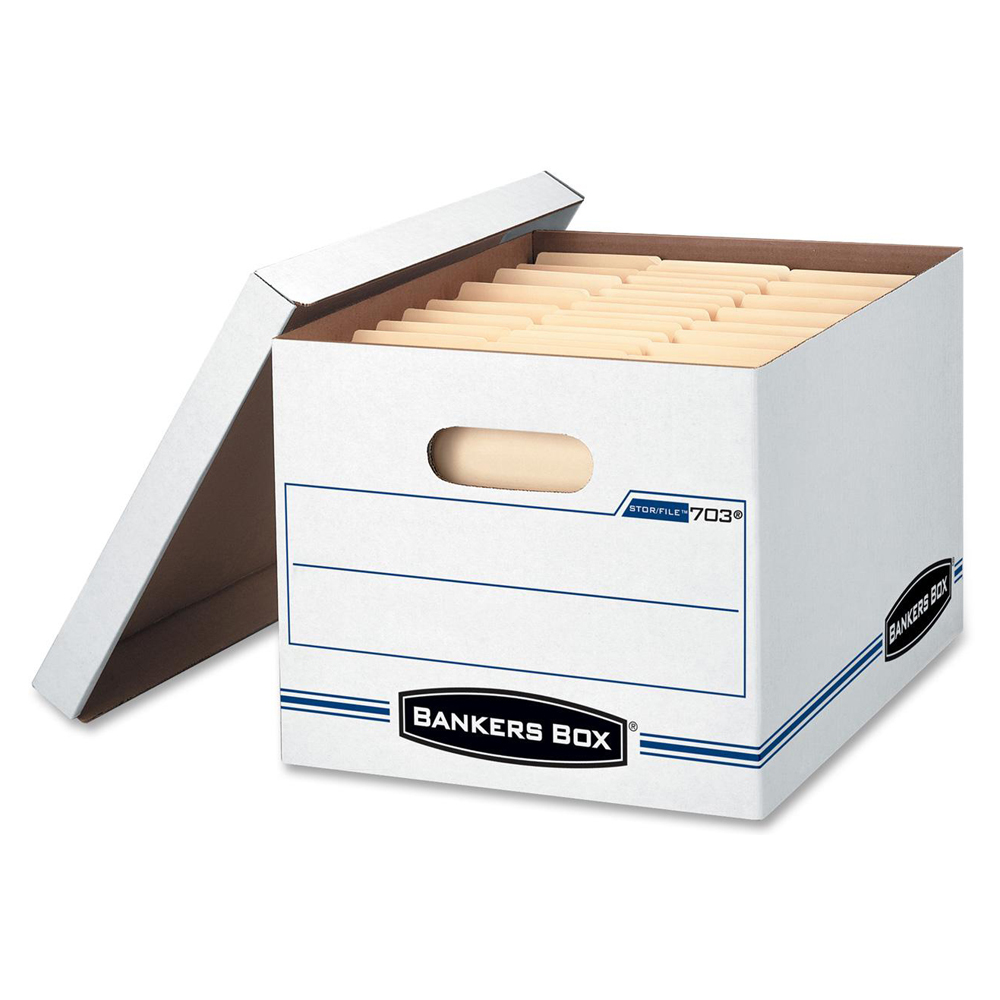 Storage Box White w/Lid #70301 - (12/ctn)