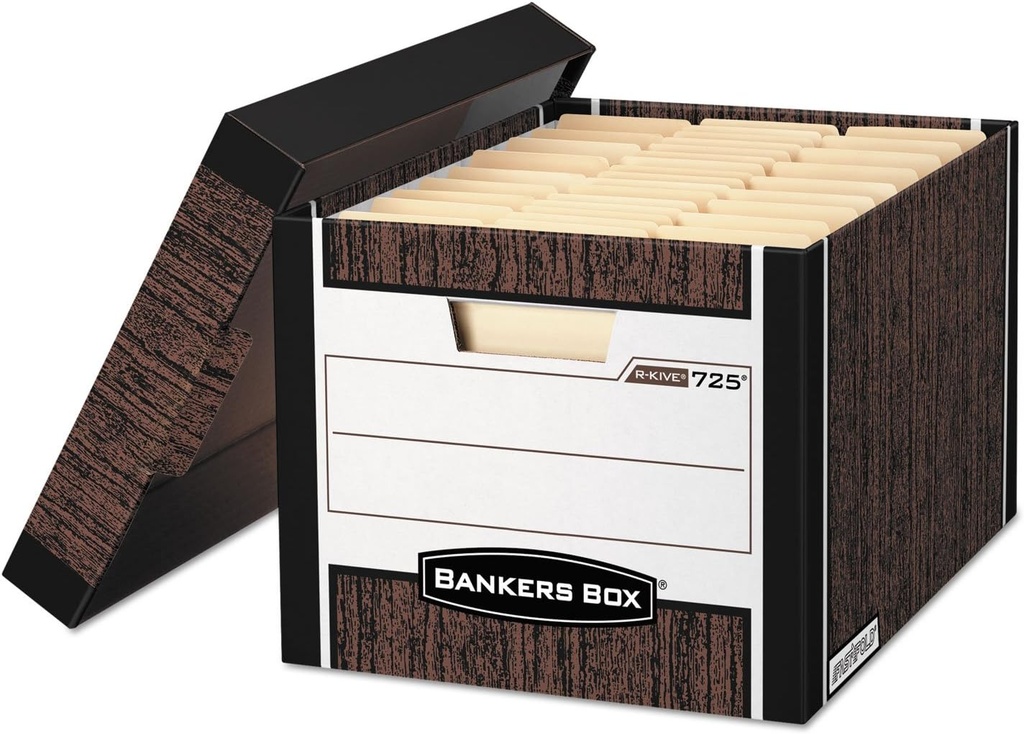 Storage Box WOODGRAIN w/Lid #72505 (Each) - (12/ctn)