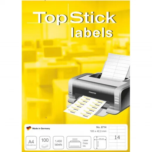 Laser A4 Label 2 3/4x1 1/4 Topstick