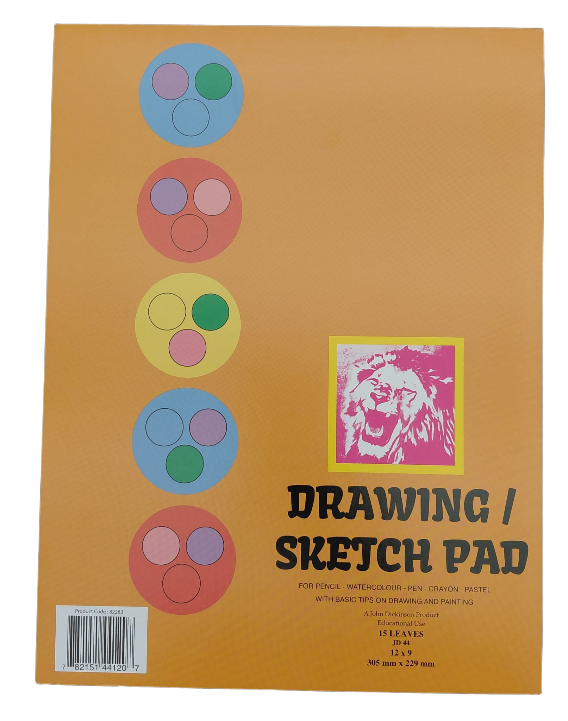 Lion Art Sketch Pad 12" x 9" #82283 - (168/ctn)