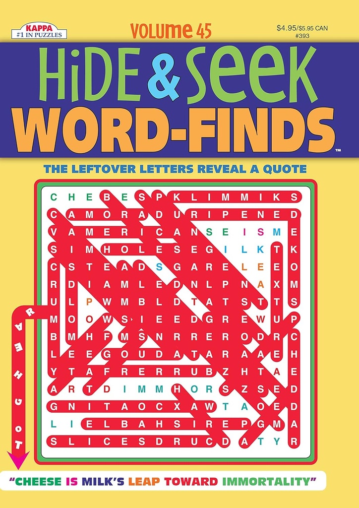 Hide & Seek Wordfinds Puzzle Book  - (48/ctn)