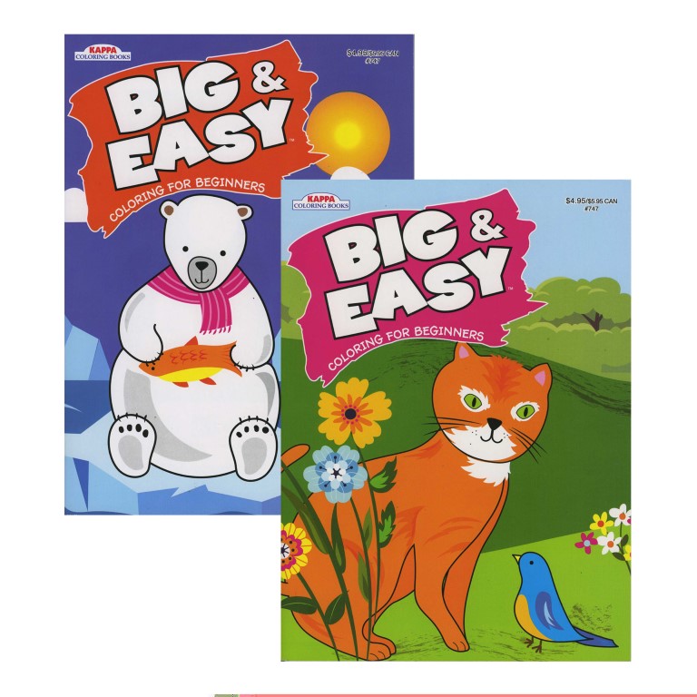 Big & Easy Colouring Book  - (48/ctn)