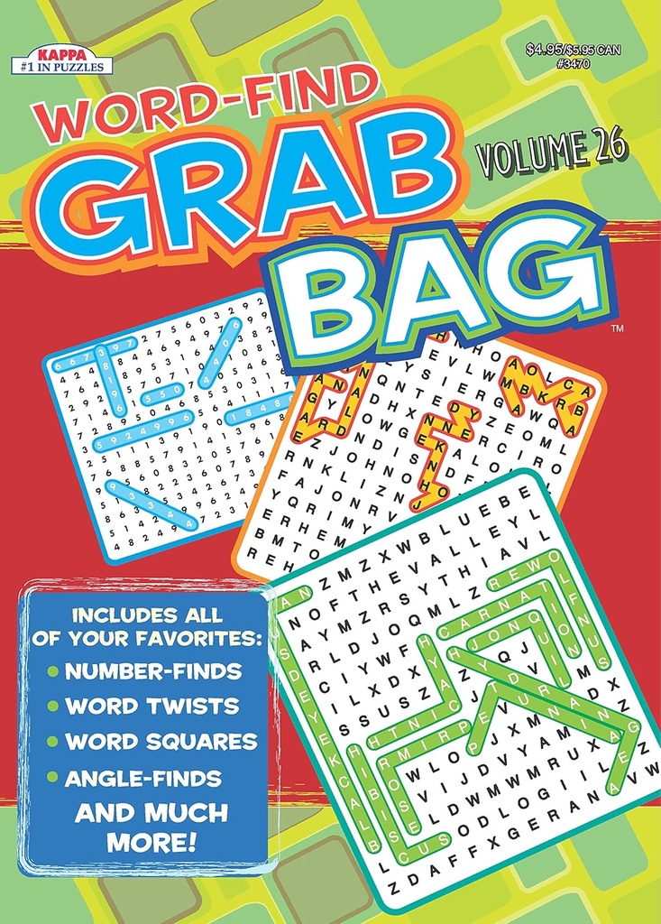 Grab Bag Wordfind Puzzle Book  - (48/ctn)