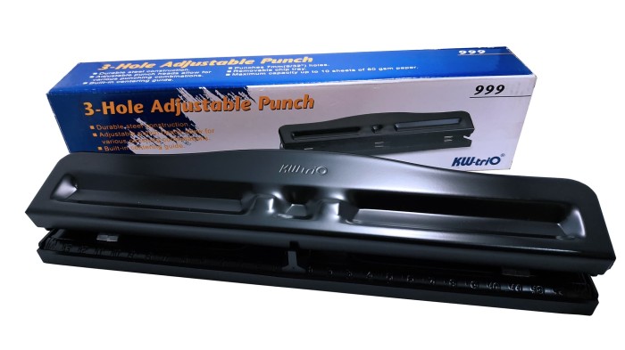 Adjustable 3 Hole Punch