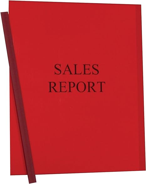 C-Line Report Cover RED L/S with Spine