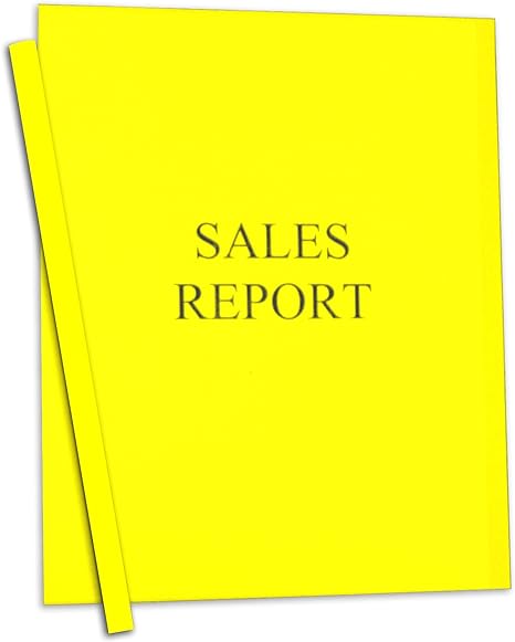 C-Line Report Cover YELLOW L/S with Spine