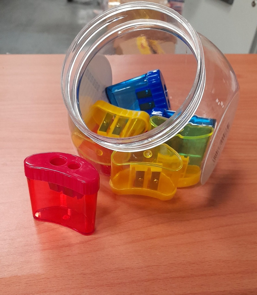 MOON Double TUB 2 Hole Sharpener - (25/Tub)