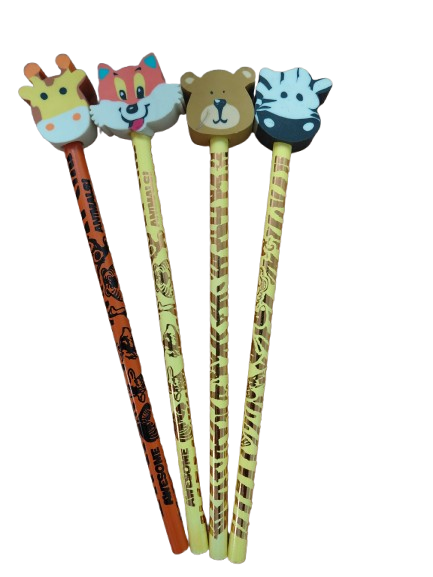 Moon Pencil w/Topper "Awesome Animals" 