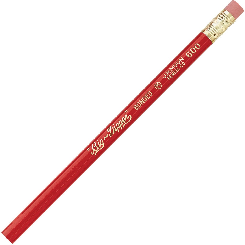 Moon Big Dipper JUMBO 600T Red Pencils - (72/bx)