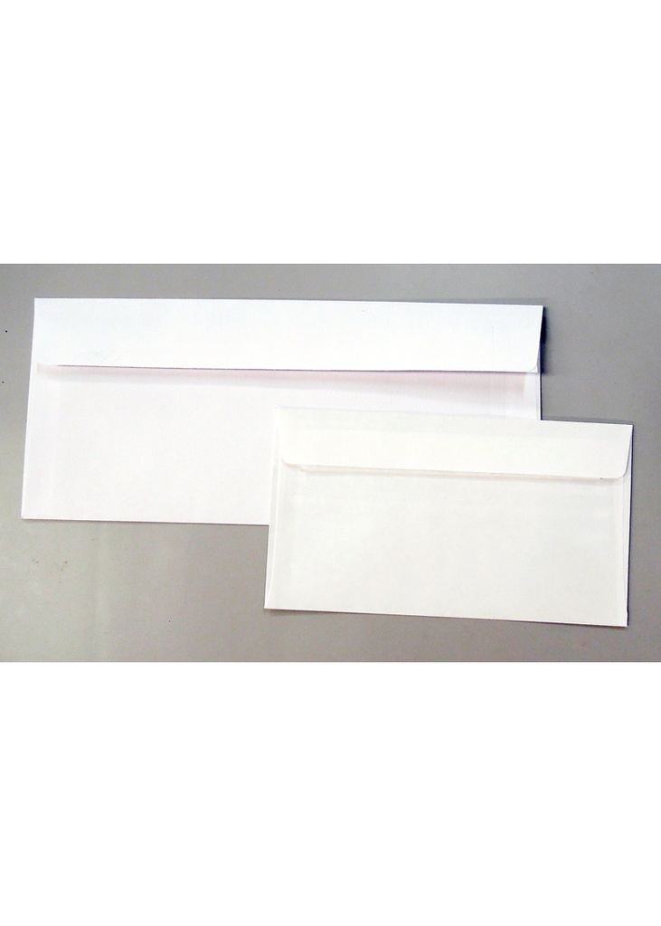 White Envelope 4 1/8x9 1/2 P&S Pk25