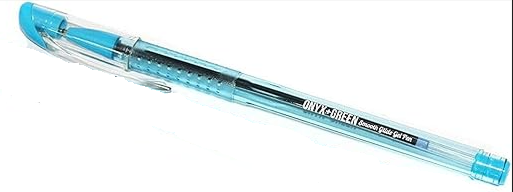 Onyx & Green BLUE MED Gel Stick Pen - (10/bx)