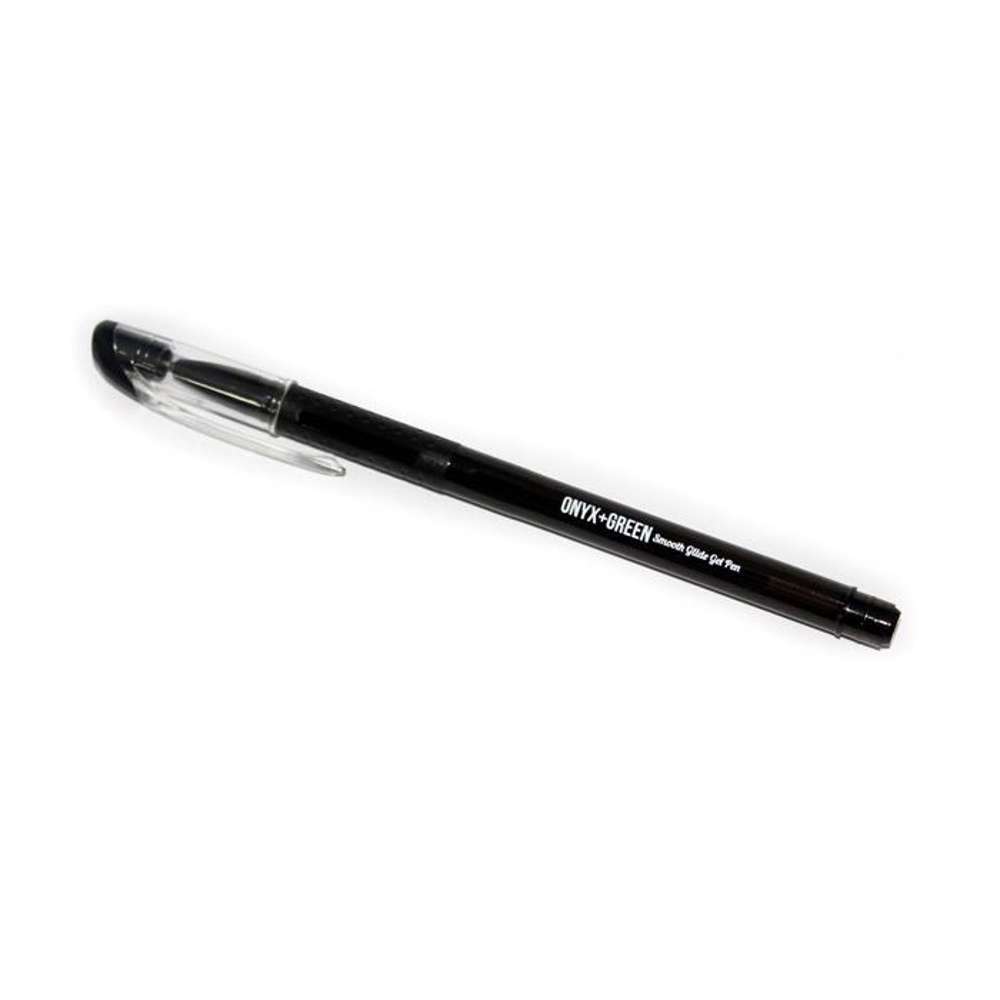 Onyx & Green BLACK MED Gel Stick Pen - (10/bx)