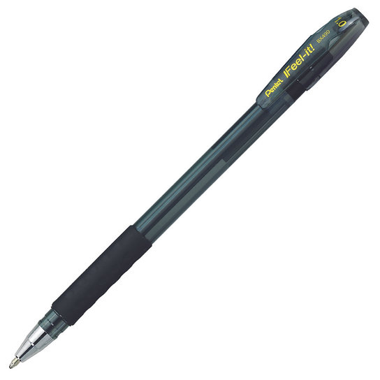 Pentel Feel It BP 1.0mm BLACK Pen - (12/bx)