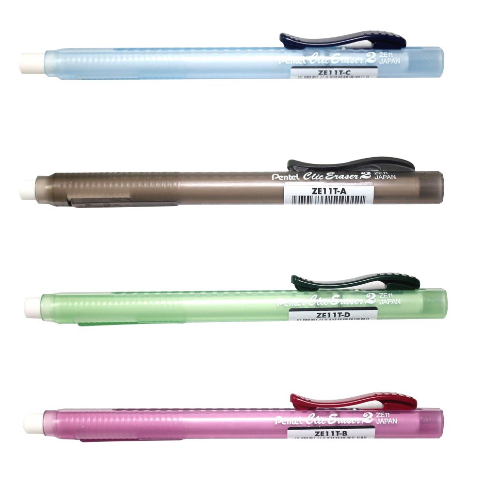 Pentel Clic Eraser 2 Transparent (Singular) - (12/bx)