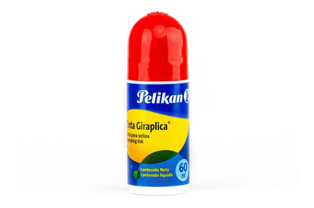 PELIKAN Roll-On RED Stamp Pad Ink 60ml