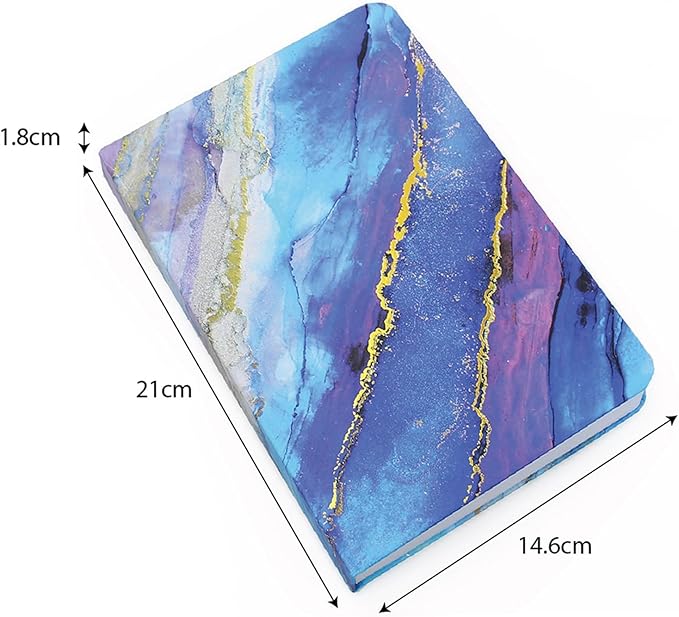 Notebook A5 Blue Marble (Hard Cover)