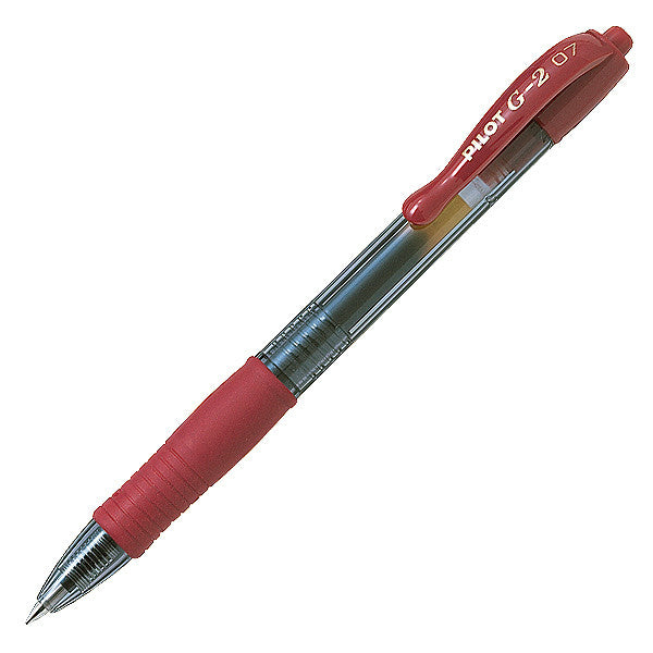 Pilot G2 DARK RED #BL-G27DR Gel 0.7mm Fine Pen - (12/bx)