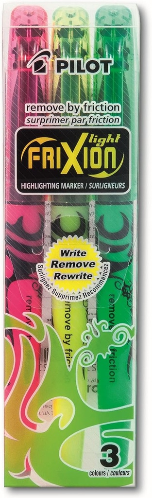 Pilot Frixion Erasable Highlighter 3pk Set #SWFLS3
