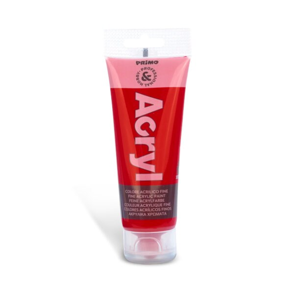 Primo Acrylic Tube #75310 CARMINE RED 75ml Paint