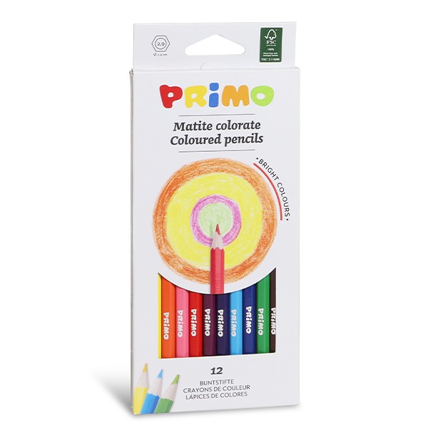 Primo Coloured #503MAT12EFSC 12s Pencils - (24/ctn)