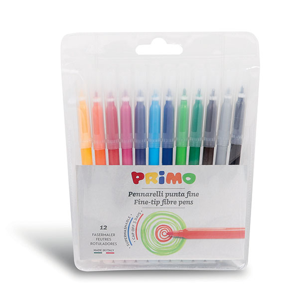 Primo Fibre Tip #605PEN12B Pens 12s - (12/ctn) (Felt Tip)