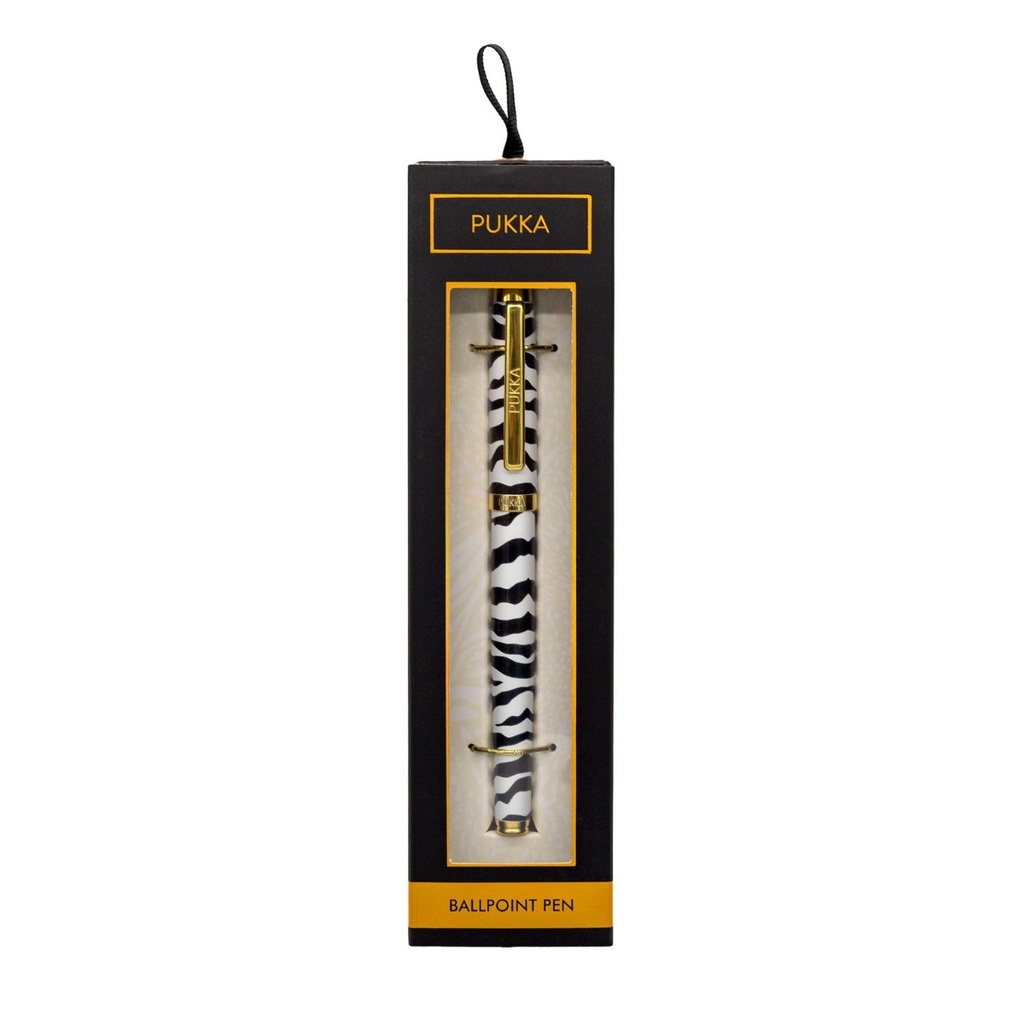 Wild Zebra Print BP Pen with Box