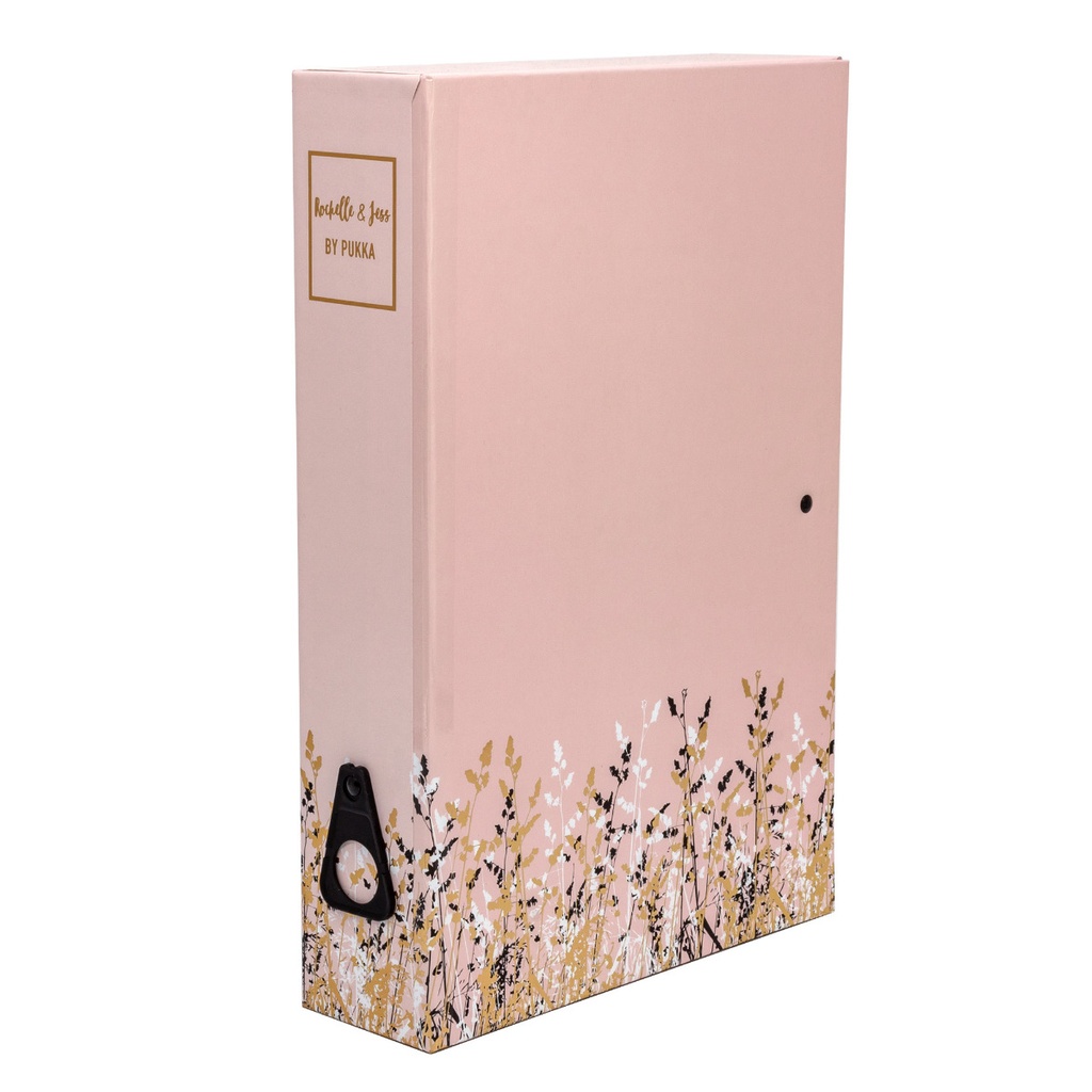 PUKKA Binder PINK 3 Ring A4 ROCHELLE & JESS with Dividers & Planner