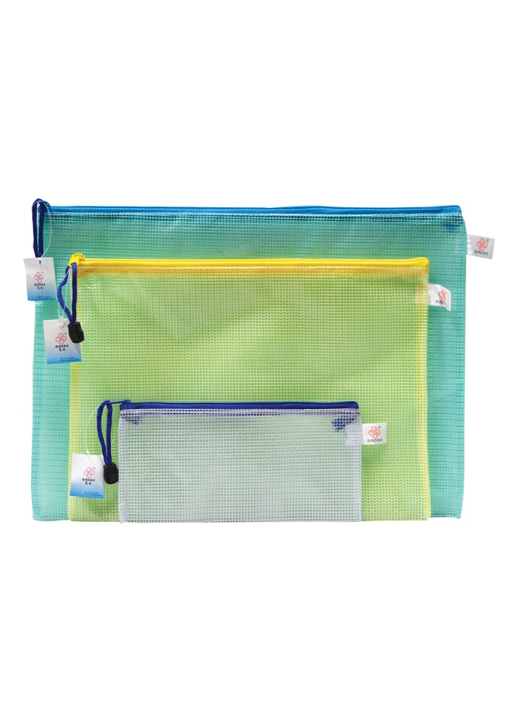 Zipper Bag B4 400x290mm PVC Netting 